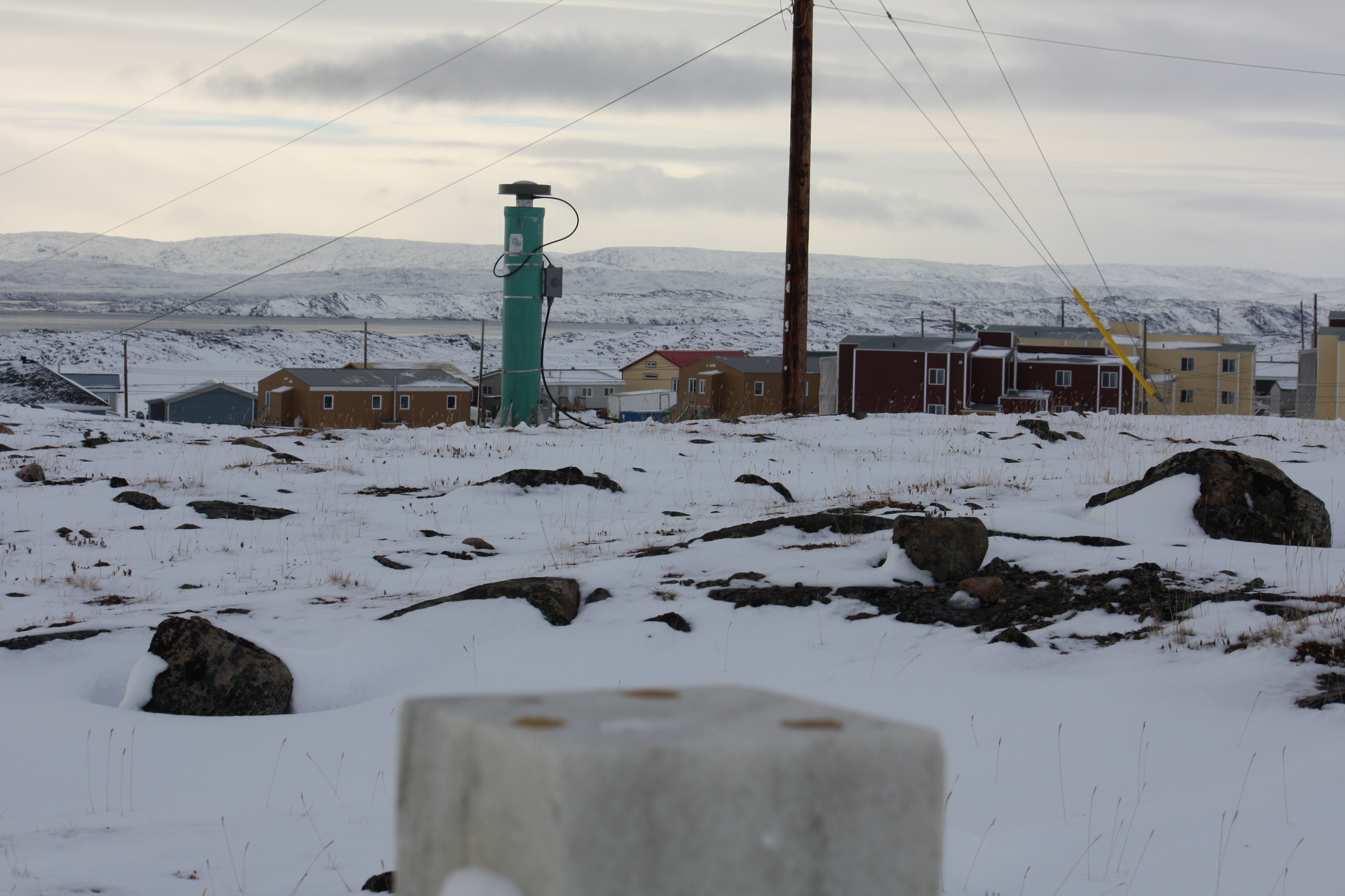 A photo of the monumentation at the site